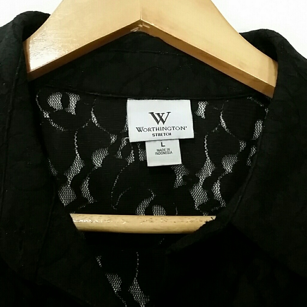 Black Lace Worthington shirt